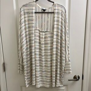 Torrid Size 1 Multicolor Striped open Front Cardigan